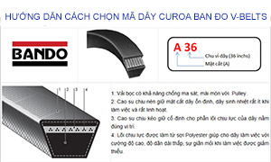 Hướng dẫn cách chọn mã dây curoa Bando dòng V-belts